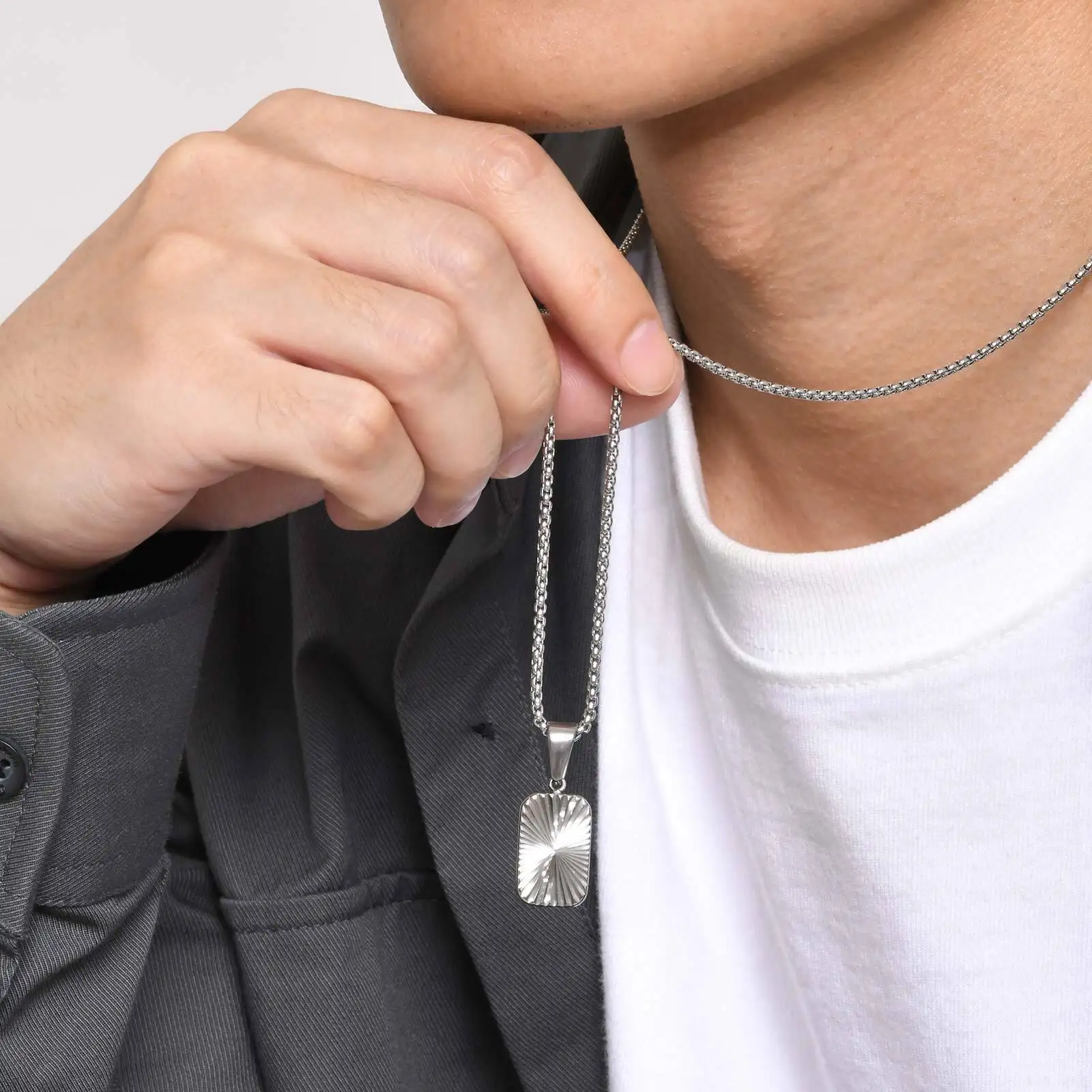 قلائد بدلاية زهور مربعة للرجال والأولاد ، أطواق صغ...