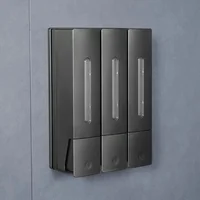 New 400ml wall hanging free punching manual soap dispenser hand soap shampoo hotel soap dispenser 1