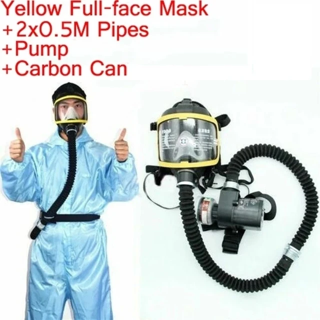 Set Maschera Integrale Gialla