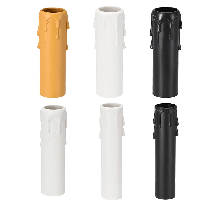 Candle Light Socket Covers E14 Sleeves Flame Retardant Vintage Style for Hotel Dining Room