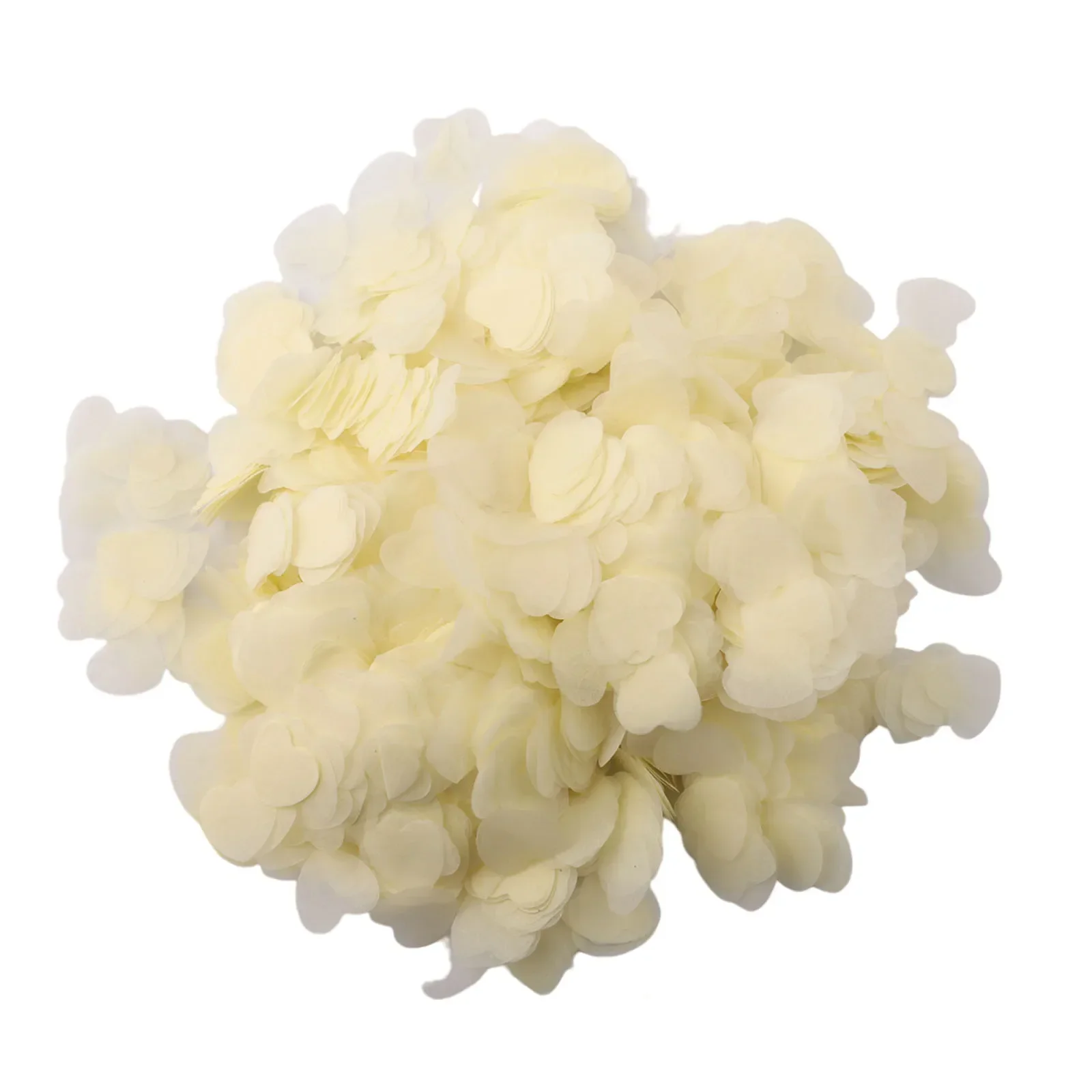 Biodegradable White Heart Confetti 4