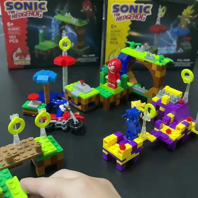 Sonic The Hedgehog Building Blocks Toy, Metal Model Brick, Boneca Montar,  Presente de aniversário, Desenhos animados, Marios, Caudas, juntas, Amy,  Rosa - AliExpress