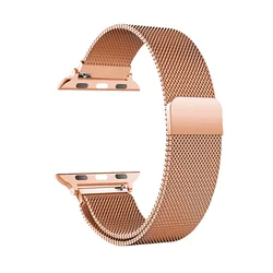 Elegant Milanese Mesh Bracelet for 38 40 41 S10 42mm (Rose gold)