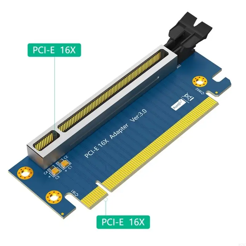 D7YC Pcie 16x Risers Card 90 Degree Risers Adapter Card for 1U 2U Server Case Data Transmission Transfer
