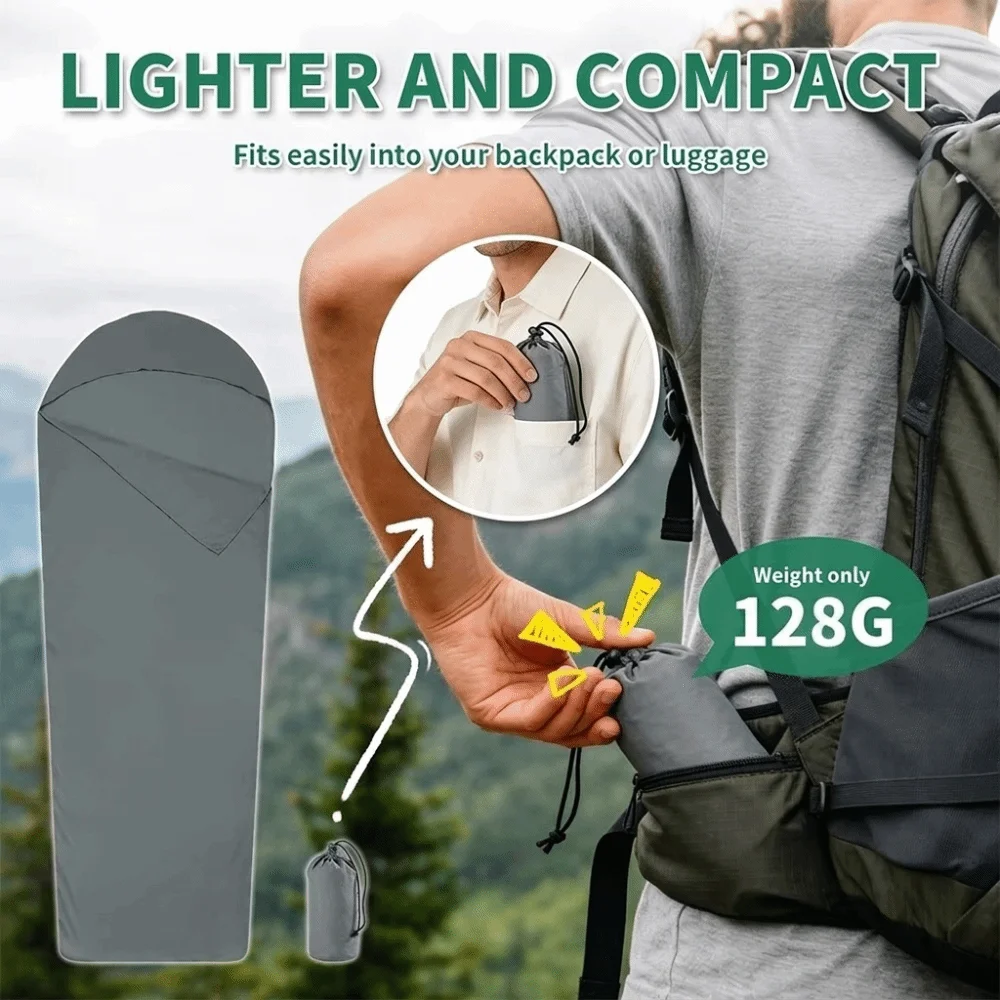 slider image of Portable Sleeping Bag Inner