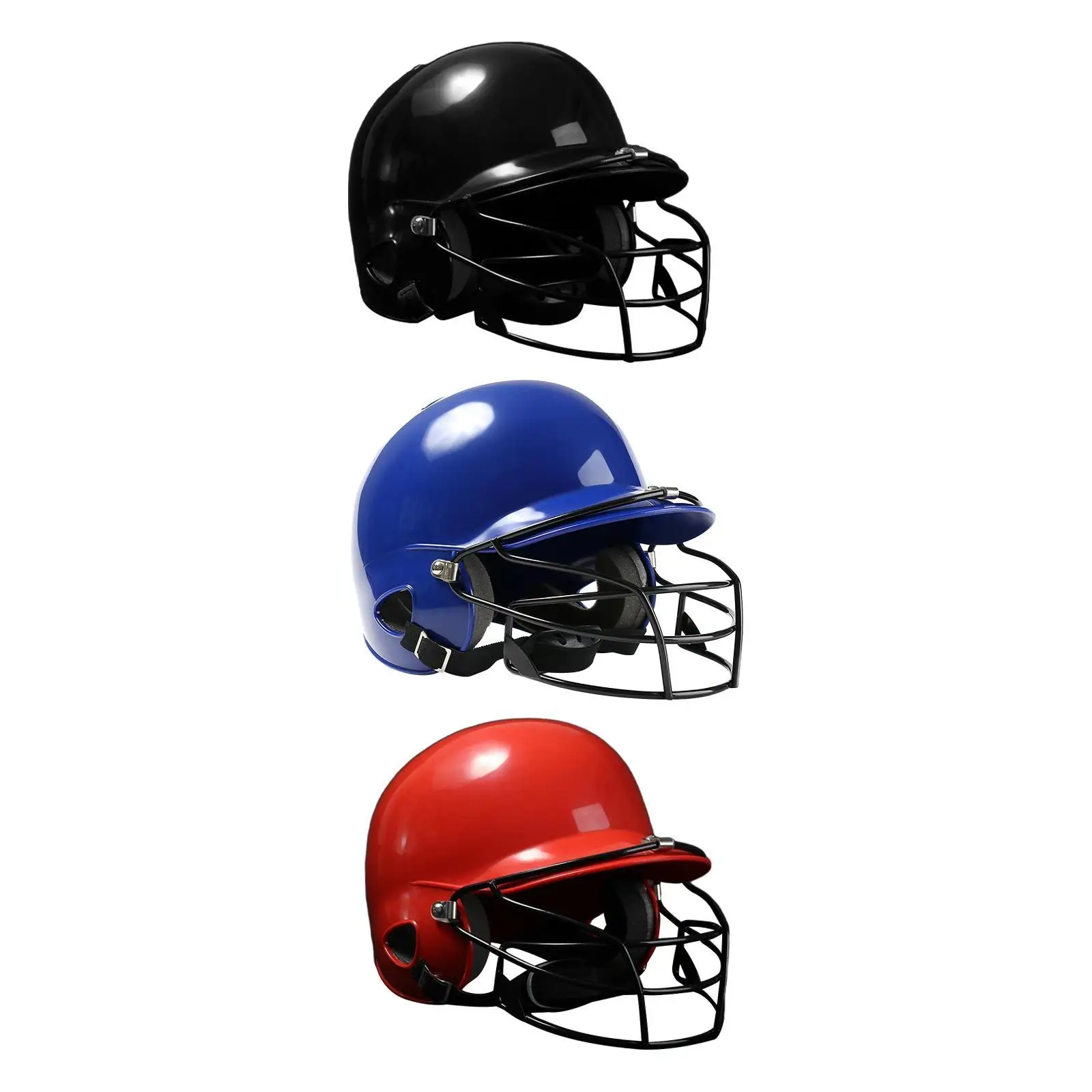 Baseball Batting Helmet with Facemask Sports Softball Helmet Protective Gear