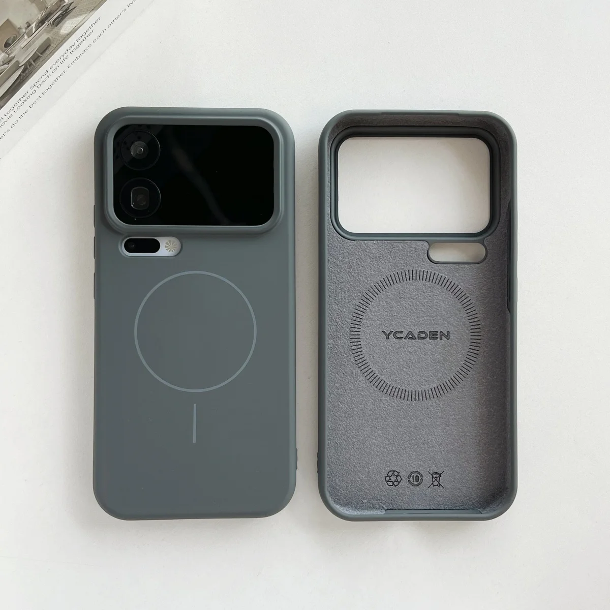 Premium Liquid Silicone Magnetic Phone Cover with MagSafe Compatibility