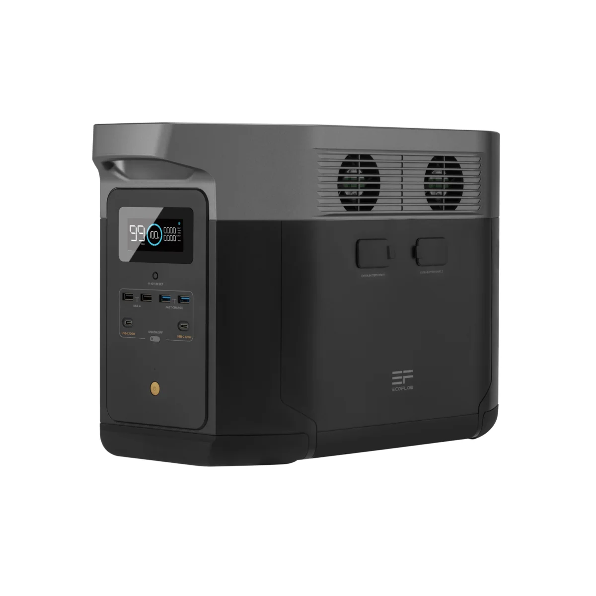 

ECOFLOW DELTA 2000 Power Station 2000W/1612WH Outdoor Camping RV Backup Lithium Batter AC Output Power 98% of Your Home Devices
