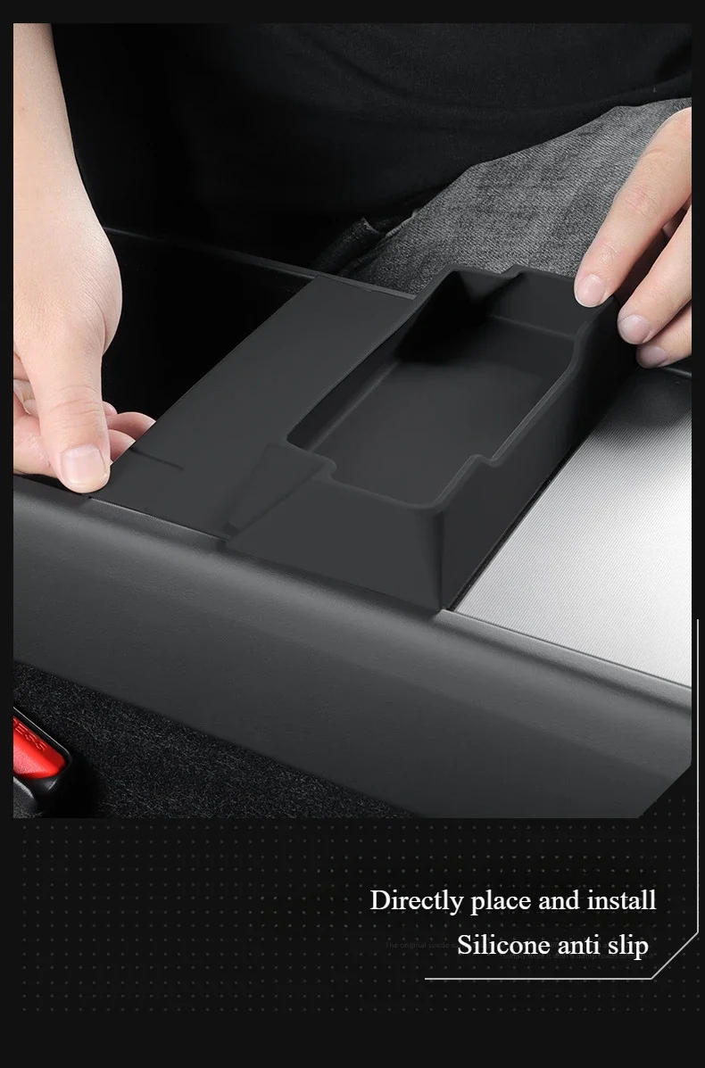 For Tesla Model Y Juniper 2025 Car Storage Box Case Glasses Holder Central Contr