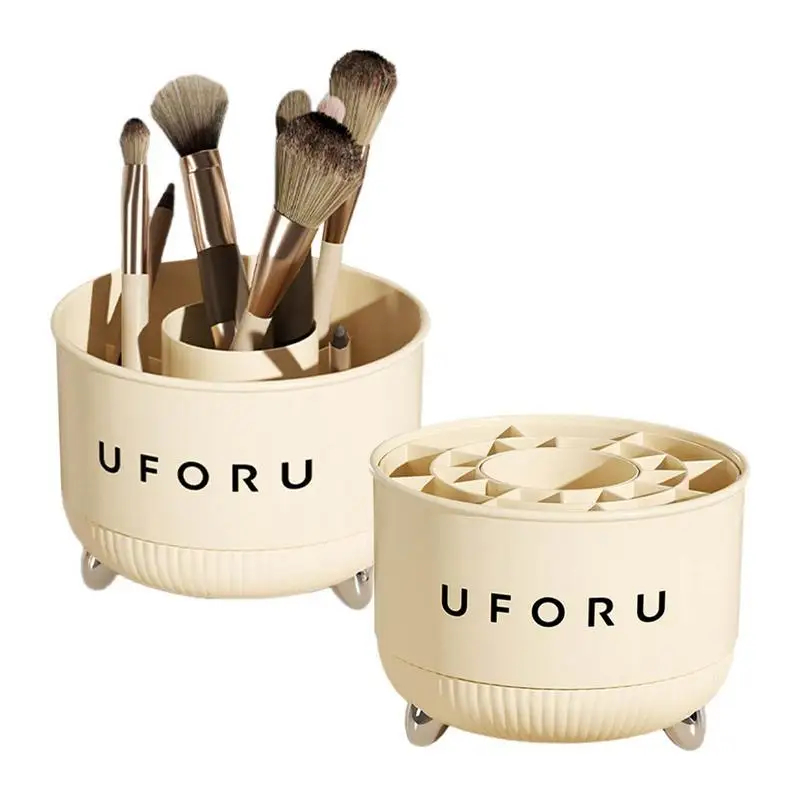 

Makeup Brush Holder High Quality 360 Degree Rotating Makeup Brush Storage Large Capacity & Durable Organizer For Makeup Brushes