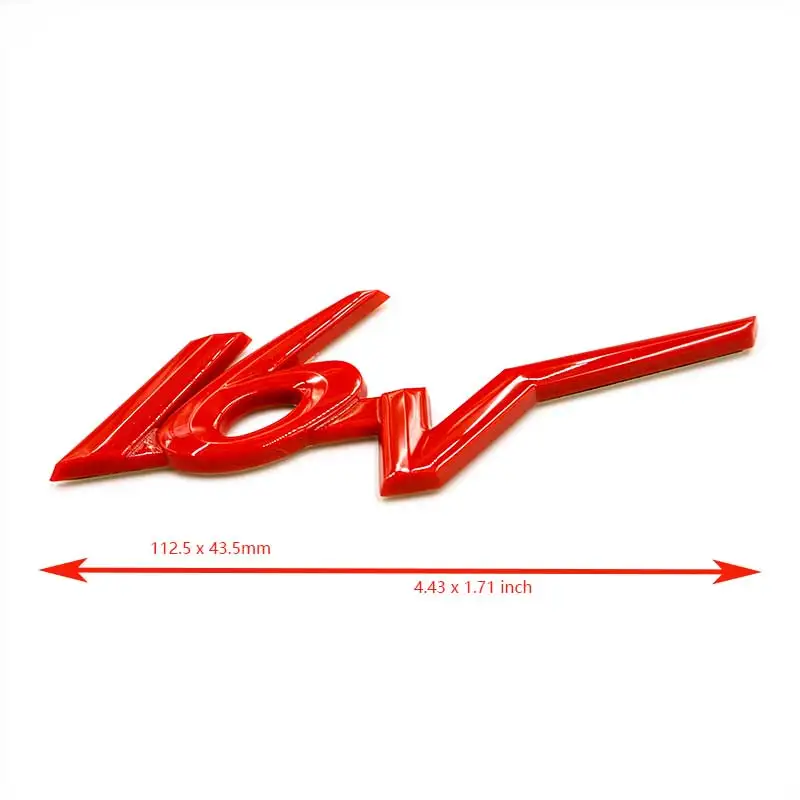 3D red 16V auto sticker car logo decal for Citroen peugeot VW bora golf GTI PASSAT Honda crv benz audi A4 toyota camry corolla