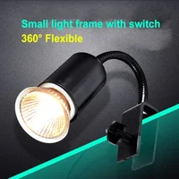 E27 360℃ Reptile Lamp Clip with Switch UVA+UVB Reptiles Heating Lamp Stand for Pet Turtle Snakes Lizards Lighting Supplies 2