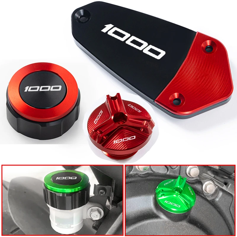 Передняя и задняя крышка бака тормозной жидкости для мотоцикла Kawasaki Z1000 Z1000R Z 1000 2011-2024, защитная крышка и аксессуары для наполнителя порта