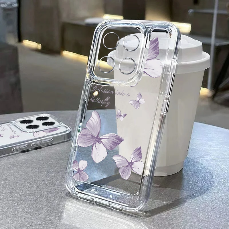 Embroidery Pattern Butterfly Phone Case Cover