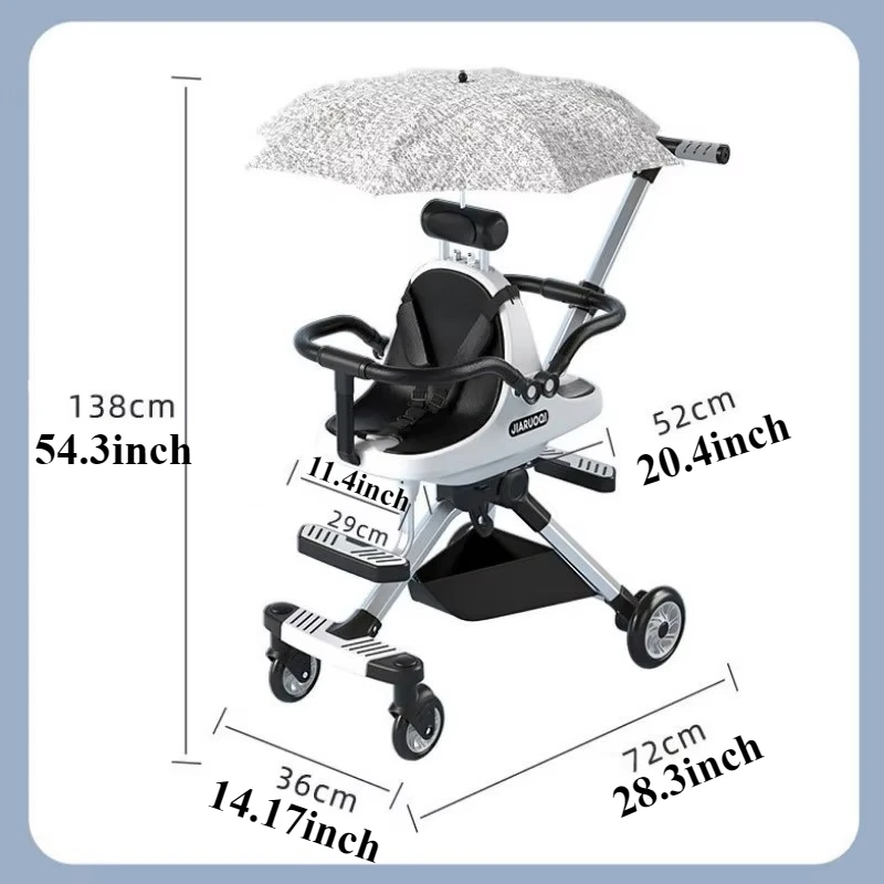 Double Stroller Infant Toddler Travel Twin Umbrella Stroller Compact Easy Fold Aluminum Frame with Canopy for Infants & Toddlers baby stroller