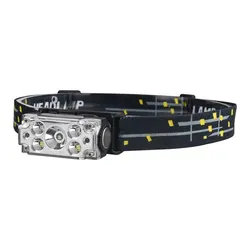 Compact Dual COB Sensor Headlamp - 5 - Mode Outdoor Clip - On Flashlight (COB Induction)