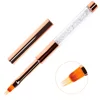 1PCS Nail Brush Rhinestone Handle Painting Pen Drawing Gradient Nail Art Pen Tool 1