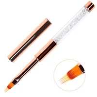 1PCS Nail Brush Rhinestone Handle Painting Pen Drawing Gradient Nail Art Pen Tool 1