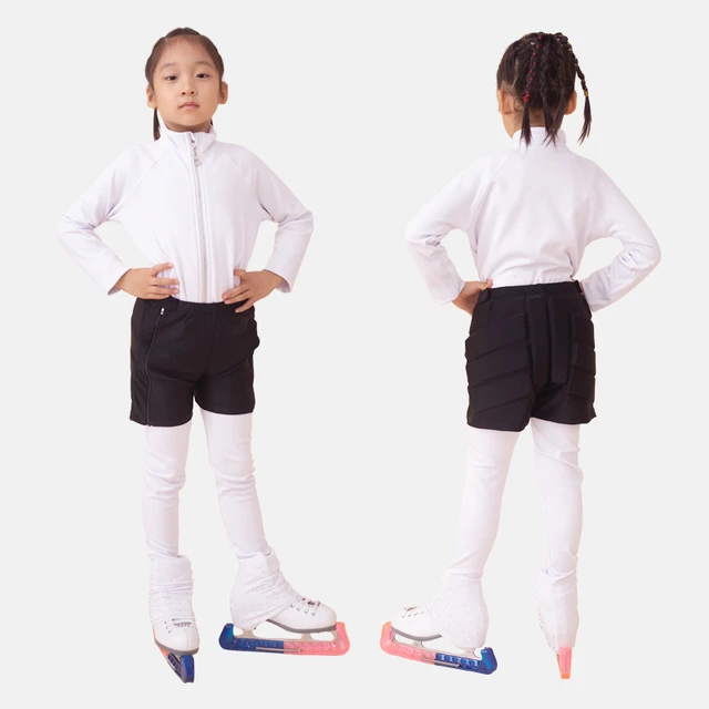  Traje de patinaje sobre hielo para niña, chaqueta de