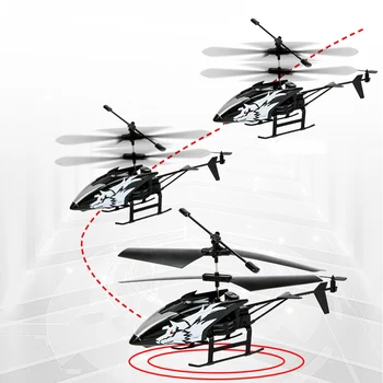 2 Channel Mini USB RC Helicopter Remote Control Aircraft Drone Model with Light 3