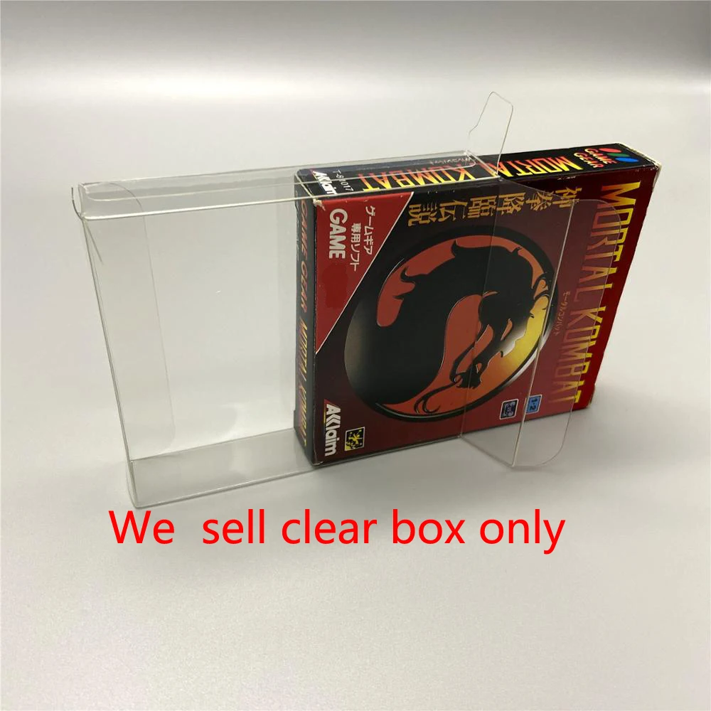 Scatola Trasparente Trasparente Da 10 Pezzi Per Sega Per Game Gear Gg Game Cartridge Display Card Storage Scatola Protettiva Per Animali Domestici