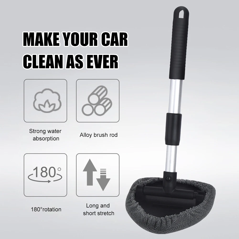 Car Long Handle Windshield Cleaner Brush Wiper Telescopic Handle