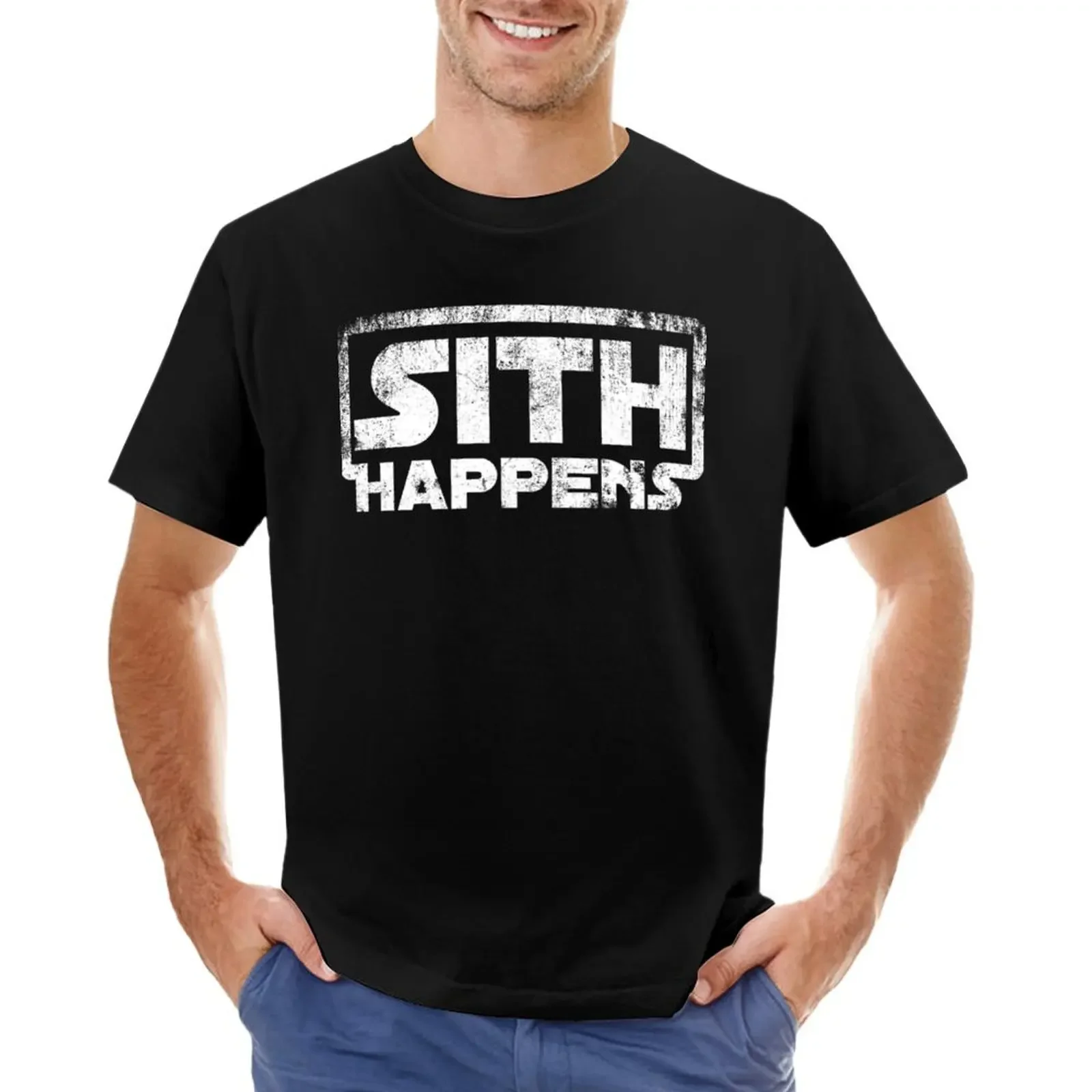 

Sith happens T-shirt plain anime clothes for a boy slim fit t shirts for men