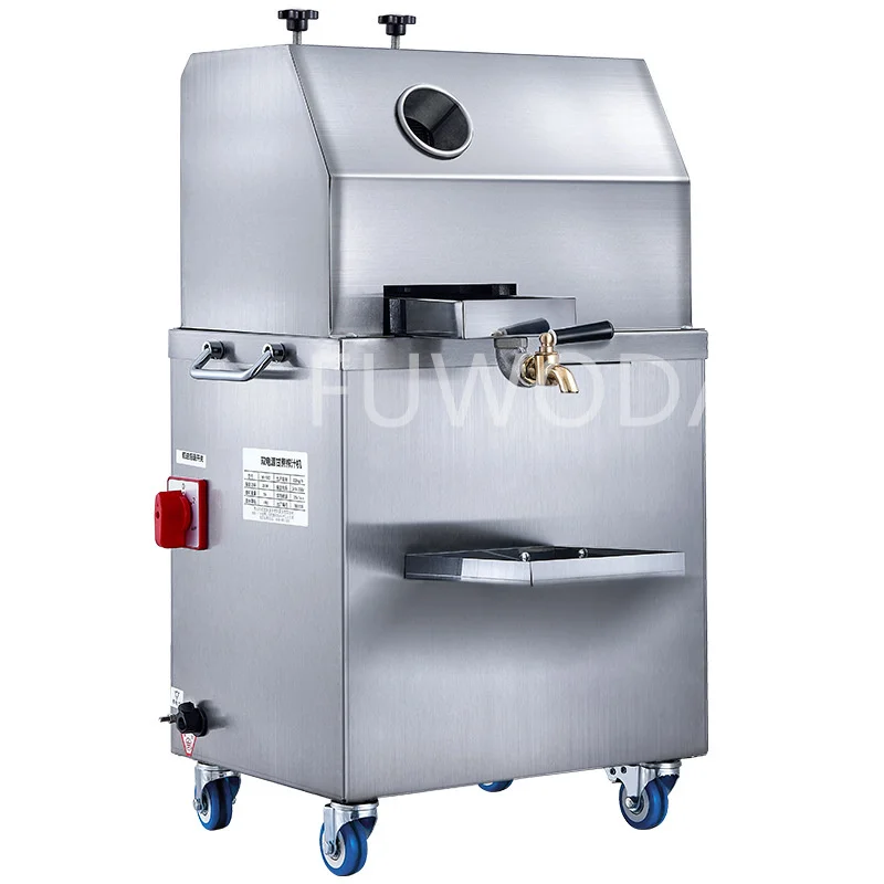 300Kg/H Professional Large Capacity Sugar Cane Squeezer Crusher Roller Mill Juicer Extractor Machine  Electric Sugar Cane Juicer 2