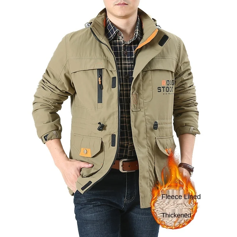 Veste D'hiver Homme - Blouson Décontracté à Capuche - Imperméable Et Respirant - Style Aviateur