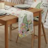 Spring Easter Tulip Gnome Linen Table Runners Holiday Party Decor Farmhouse Kitchen Dining Table Runners Easter Decoration 2024 2