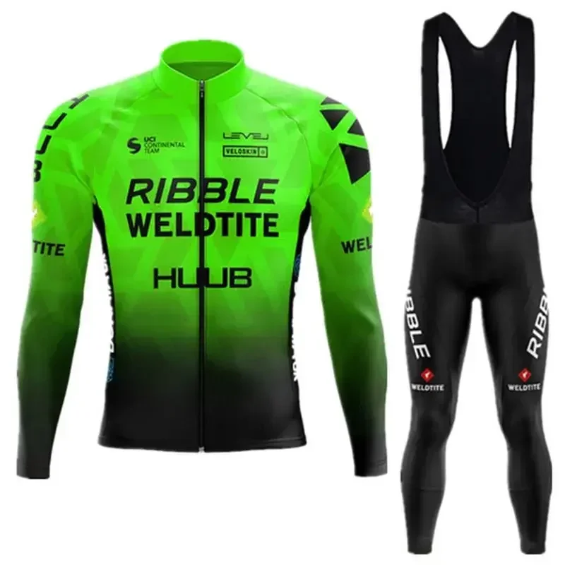 Team Cycling Jersey Set 2022 Man Autumn Mtb Race Cycling Clothing Long Sleeve Ropa Ciclismo Outdoor Riding Bike Uniform 2