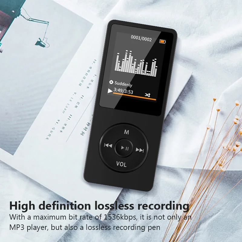 Rechargeable MP3 Player with Bluetooth and Color Screen