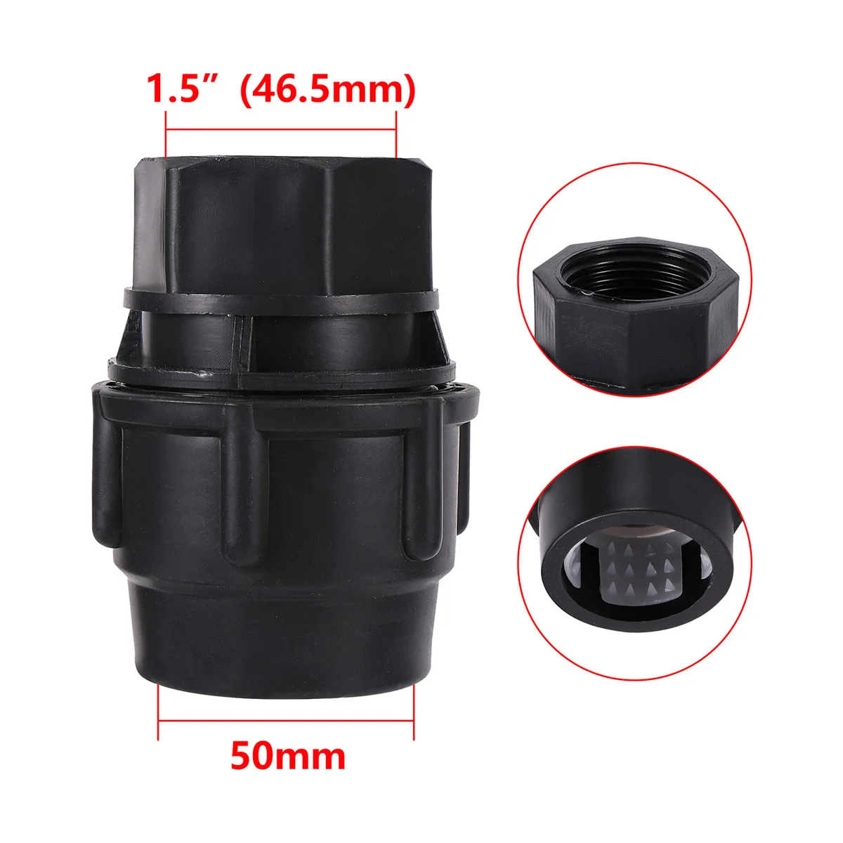 Connettore di Riduzione del Tubo da Giardino da 4pcs da 25 Mm A 20 Mm A 16mm, 1/2 A 3/4 Connettori del Tubo del Corpo Dritto per Il Tubo di Irrigazione ( Size : 25mm to 20mm