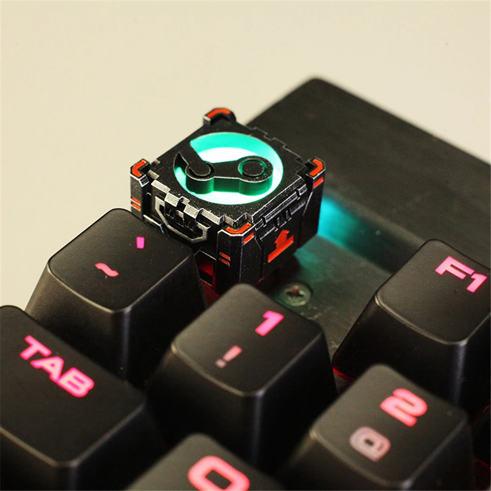 Tampa Chave Teclados Mecânicos Keycap Personalidade Modelagem Vapor Luz Transmissão Resina Cereja mx Axis Keycaps r4 Altura - Imagem 5