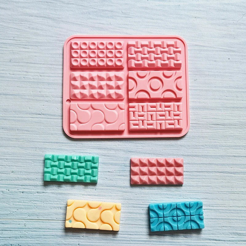 Silicone Mini Rectangular Chocolate Mold Ice Plate Mousse Cake Decoration Baking Mold Biscuit Jelly Candy Tools DIY Kitchen