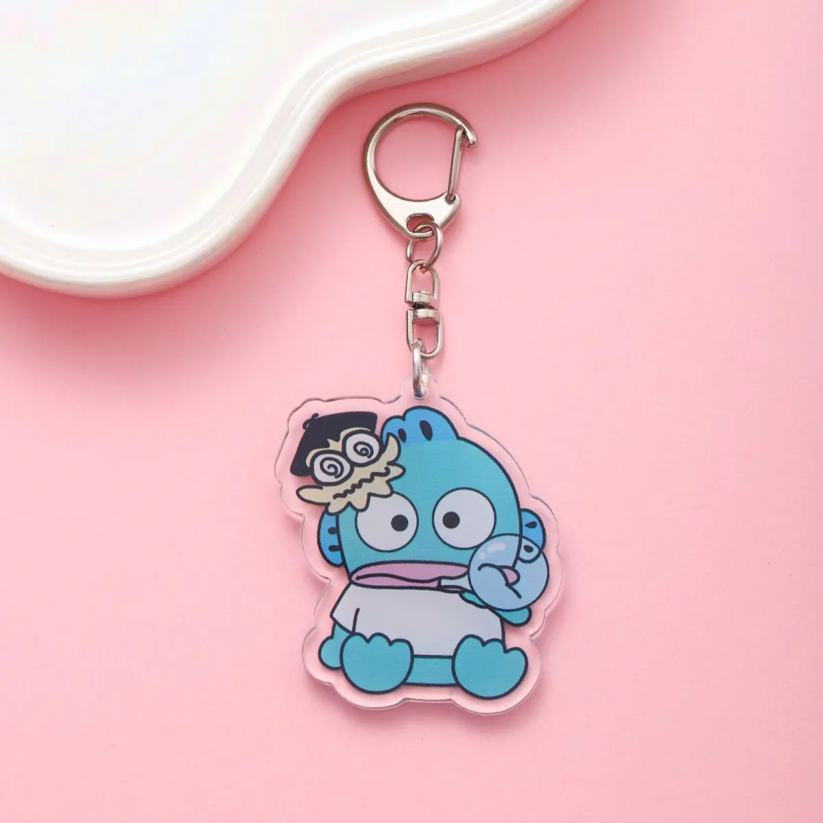 Anime Hangyodon Acrylic keychain accessaries Cartoon funny Bag Pendant Gift cute bag charm Car Keyring Friends Fans Gifts anime keychain pendant anime keychain