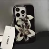 Lily Orchid Flower Print Soft Phone Case For iPhone 16 17 15 14 13 12 11 Pro Max XS X 7 8 16e 16 Plus SE 2022 Shockproof Cover