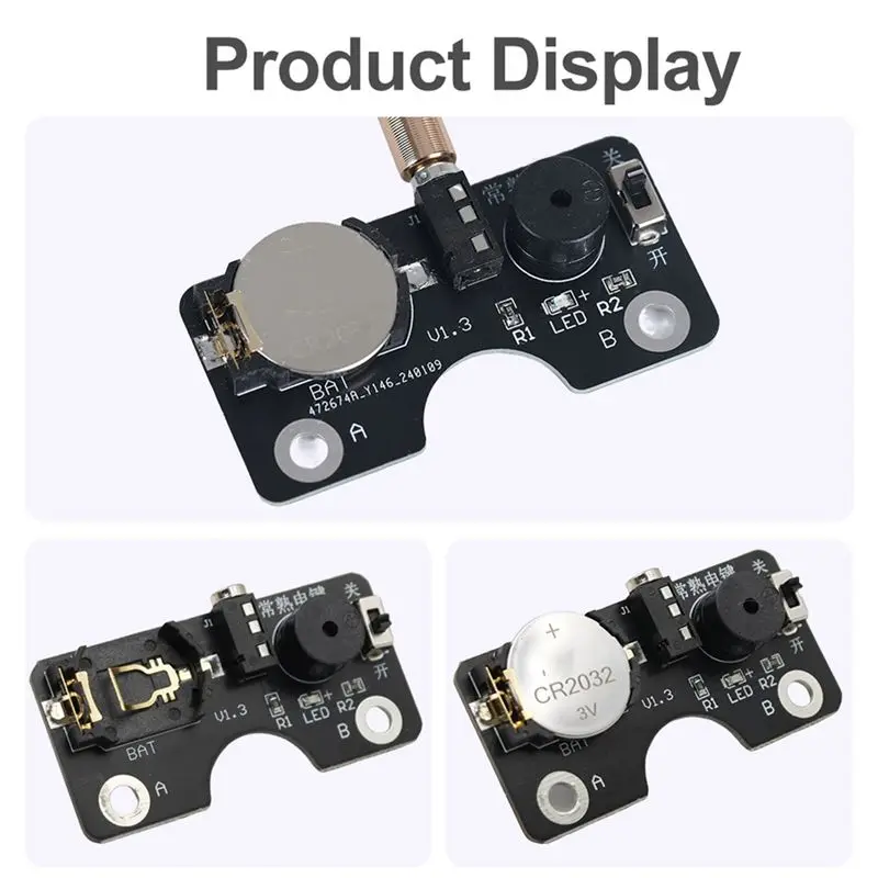 A12E-Vband-Keyer 커넥터용 새로운 CW 트레이너 라이트 및 사운드 회로 기판 CW 모스 키 훈련 연습용 CW 트레이너