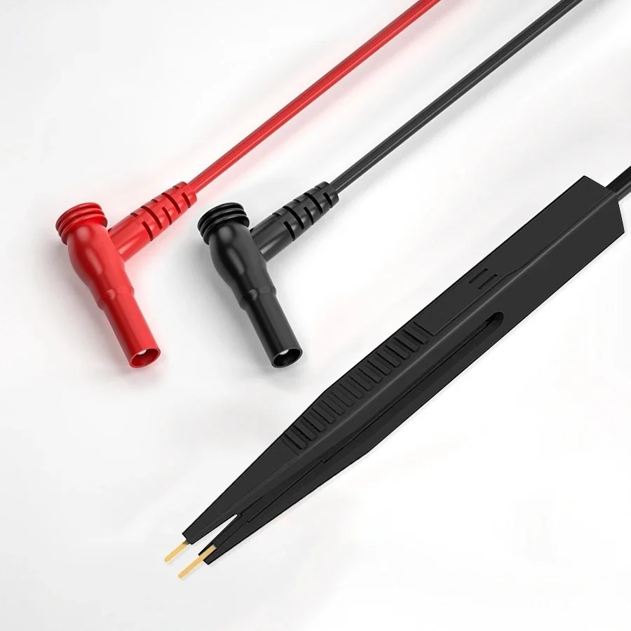 Cleqee P1510 SMD 칩 부품 멀티미터 테스트 후크 클립 핀셋 리드 LCR 테스트 도구 테스터 미터 펜 프로브 4mm 바나나 플러그