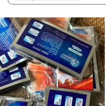 Teeth Whitening Strips Oral Hygiene Care Double Elastic Teeth Strips Whitening Dental Bleaching Tools