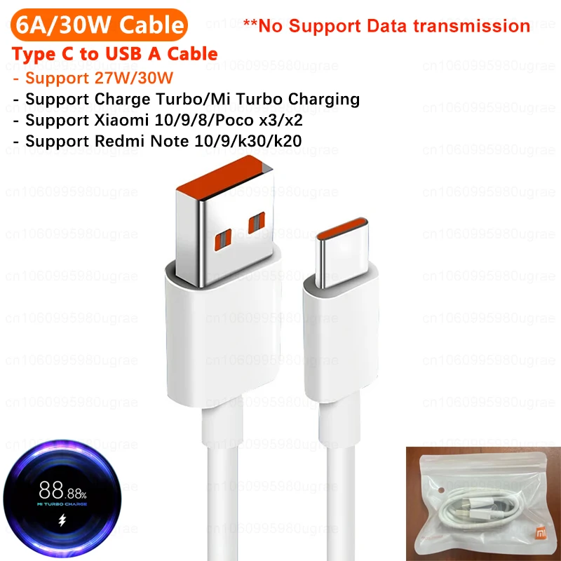 Xiaomi-オリジナルのターボチャージャー,高速ターボUSBタイプCケーブル,120w,6a,mi 14, 13t,12, 11t pro,redmi note 13, 12 k60、超、poco f5、x5