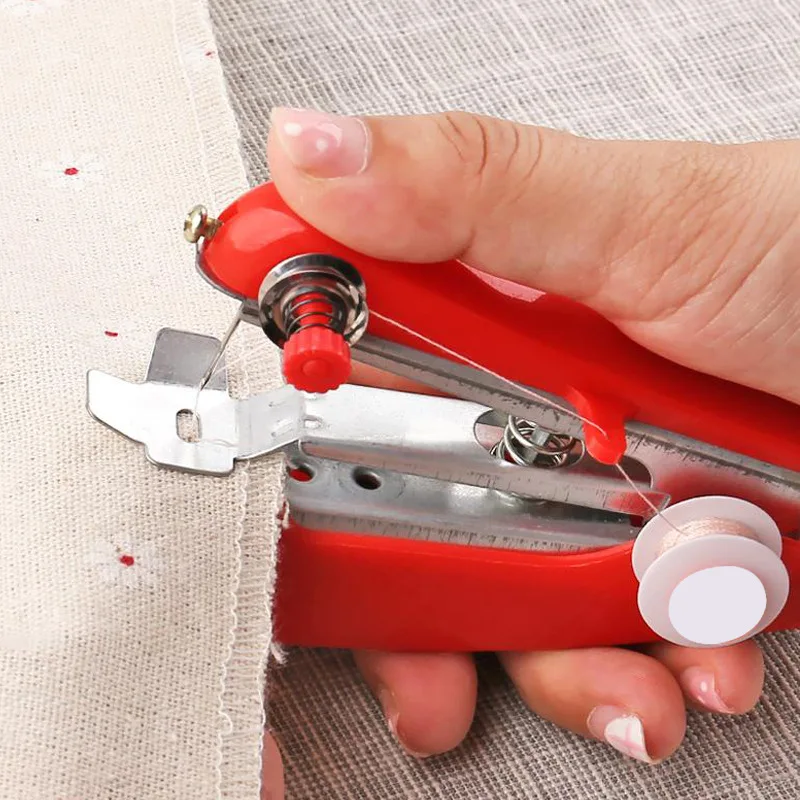 Home handheld portable mini manual sewing machine handheld pocket outdoor travel small sewing machine 4