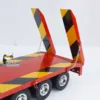 RC Metal 4-axle Trailer Painted Semi-trailer Model 1/14 for Remote Control Tractor Truck Car Construction Vehicle Toy TH23239 6