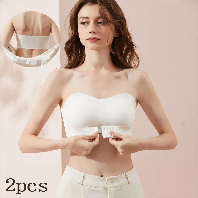 Beauty Back Underwear Women's Wireless Sports Vest Bra Small Chest Push up plus  Size Thin Tube Top Maiden Wrapped Chest