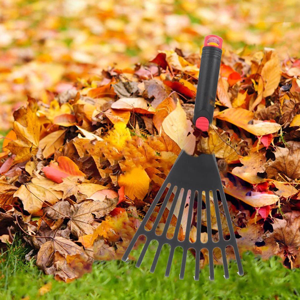 손잡이가 달린 정원 갈퀴, 작은 수공구 갈퀴, 원예 컴팩트 스프레드 토양 도구, 3 개