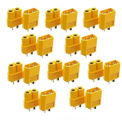 High - Performance XT60 Lithium Battery ESC Connector with Banana Plug Adapter for RC Models (10 pairs male female)