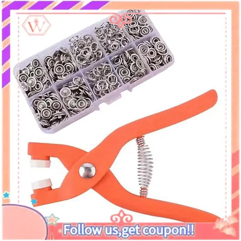 1Set Five-Claw Buckle Installation Tool Pliers Set Sewing-Free Invisible Snap Buttons Are Suitable For DIY Crafts