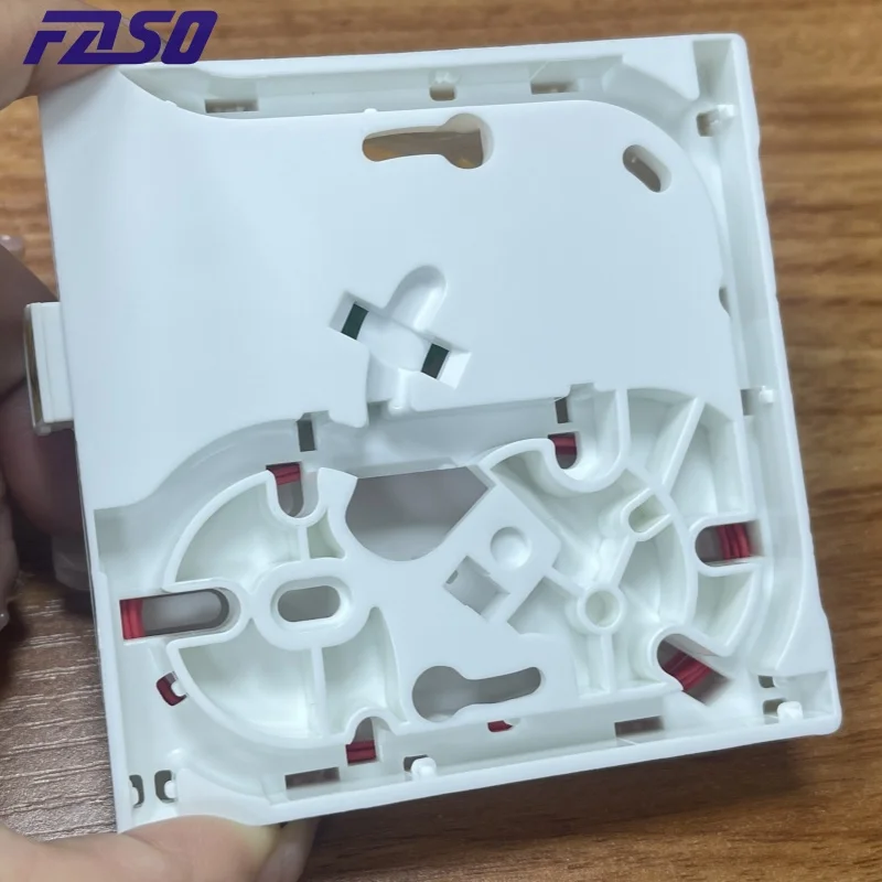 SFR 로고가 있는 단일 모드 소켓 PTO 박스 세트, 프랑스 광섬유 터미널 정션 박스 패널 박스, FTTH SC/APC 1 코어, 40PCs