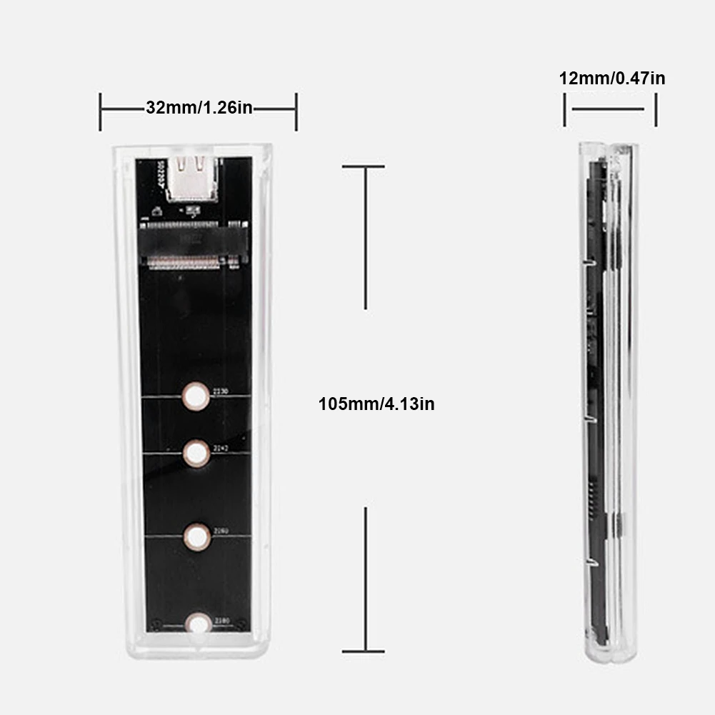 USB 3.1 Ÿ C ޴  SSD ̽, M.2 NVMe NGFF ָ Ʈ ̺ ̽, RGB Ʈ M Ű B Ű, M.2 2230 2242 2260 2280