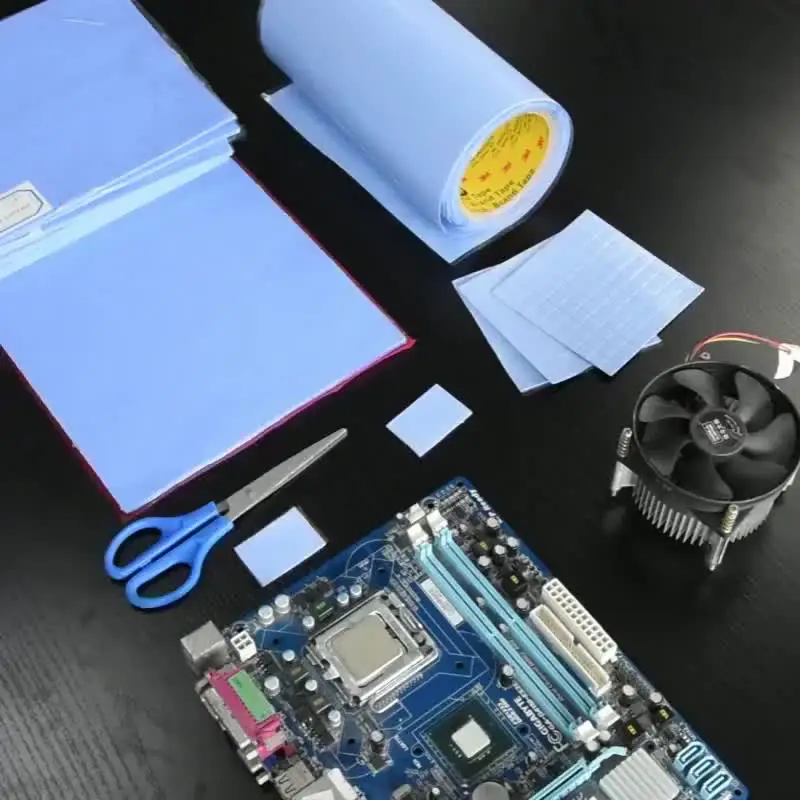 Pad Termico Silicone 100x100mm - Dissipatore Calore Per GPU E CPU